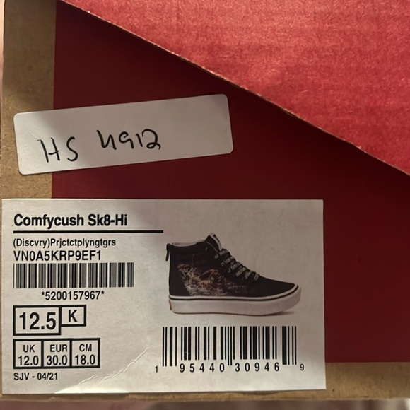 VANS X PROJECT CAT KIDS COMFYCUSH SK8-HI ZIP | NEW in BOX/NWT!!👟🖤 - Picture 7 of 7